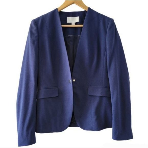 Hugo Boss Virgin Wool Blazer Navy Blue Size 6. - Picture 3 of 11